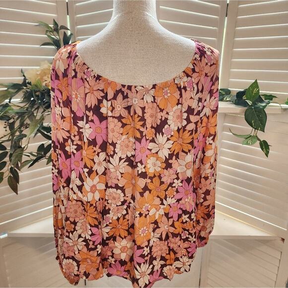 SANCTUARY SEASHORE FLORAL NEW BLOUSE SIZE 2X - Picture 4 of 10